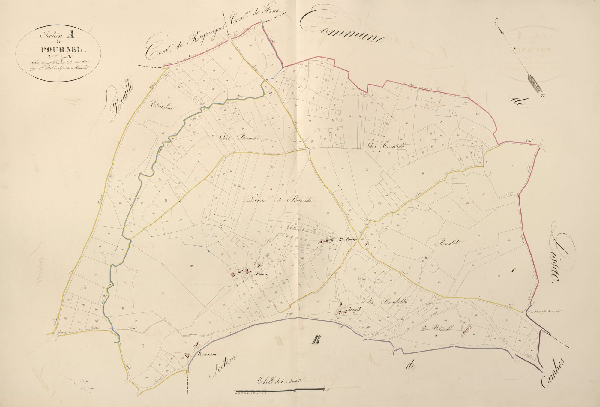 section A de Pournel, 2ème feuille