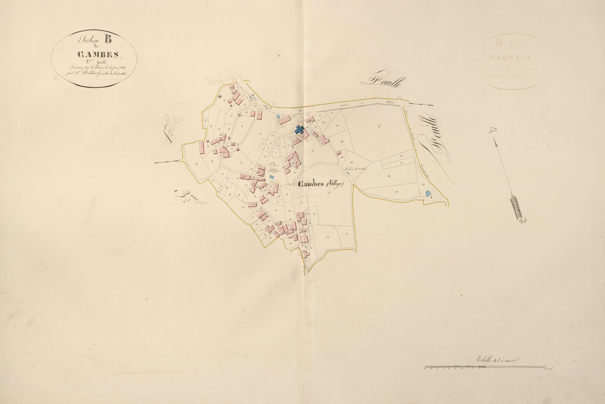 section B de Cambes, 2ème feuille