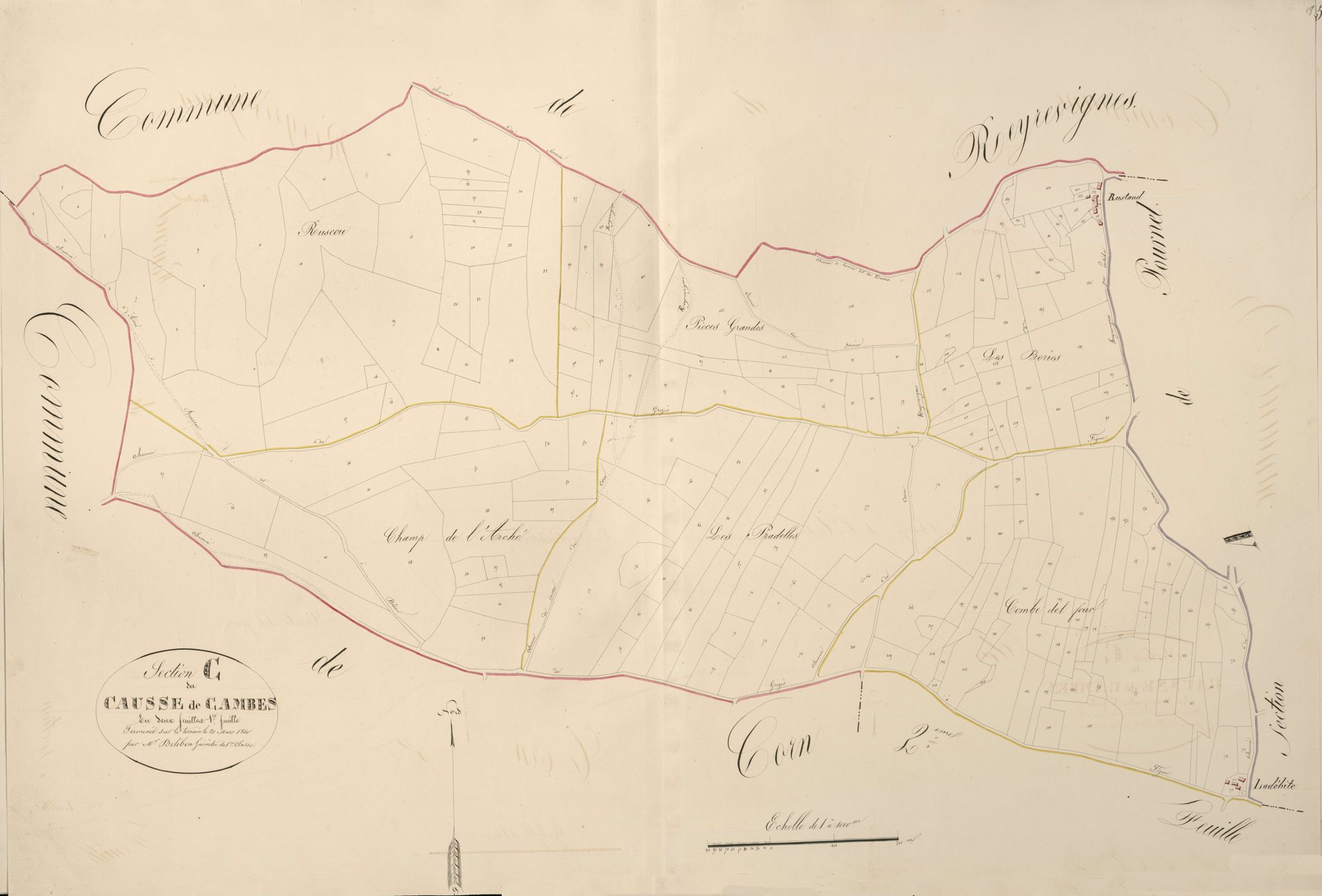 section C du Causse de Cambes, 1ère feuille