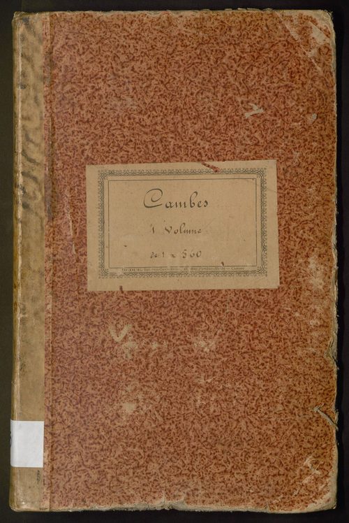 Folios 1-560. Augmentations et diminutions (1843-1914)