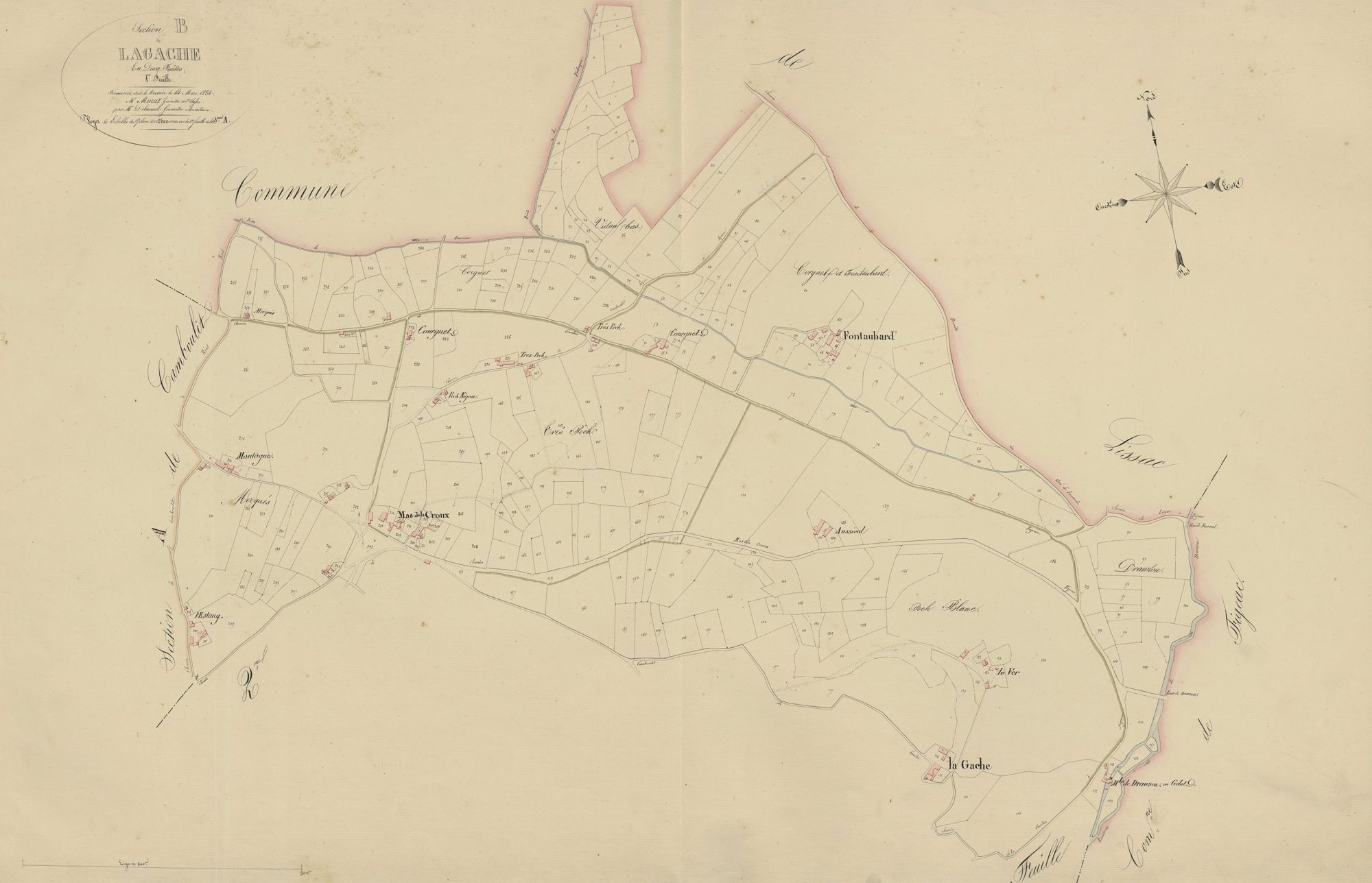 section B de Lagache, 1ère feuille