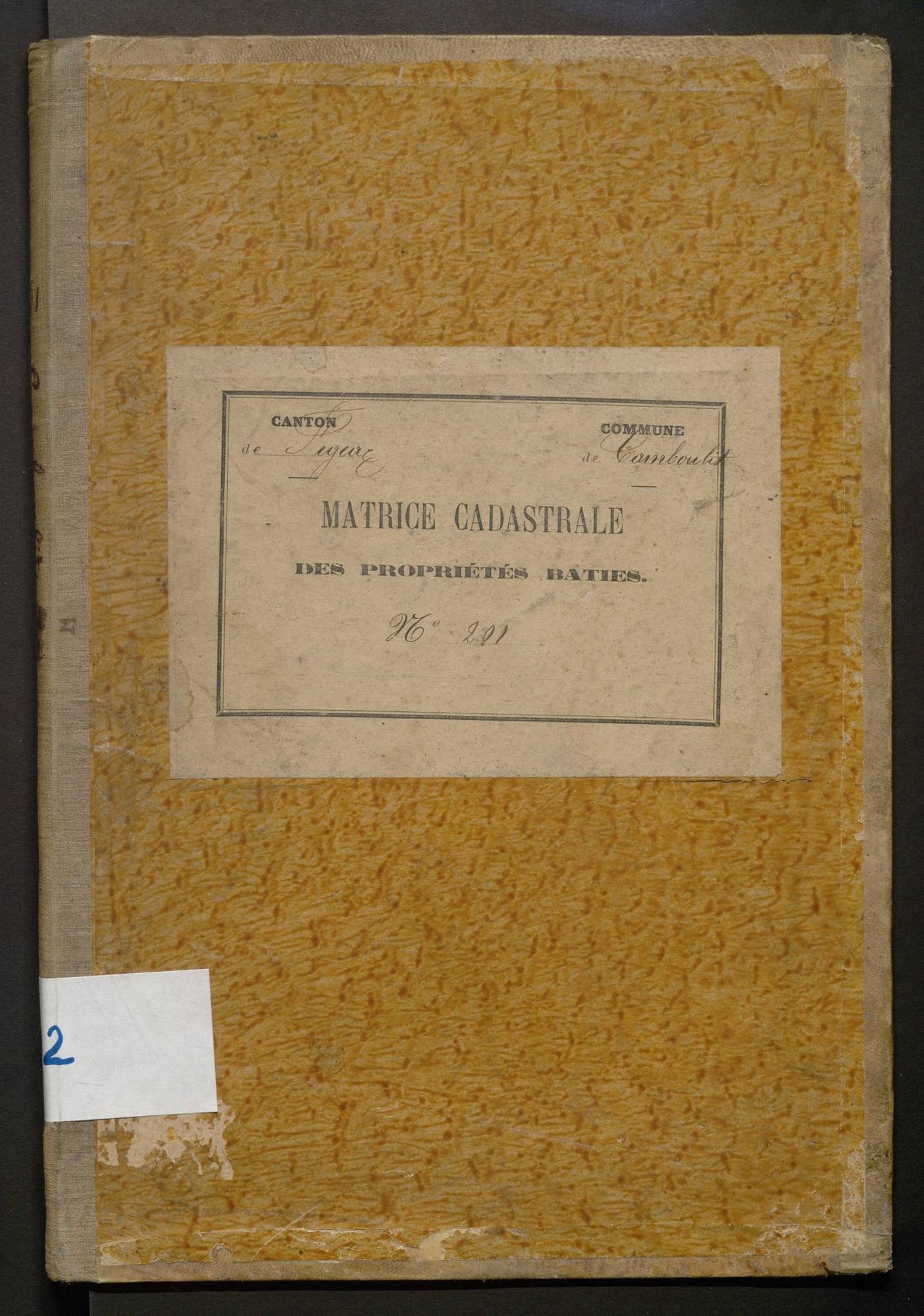 Cases 1-158. Augmentations et diminutions (1881-1891)