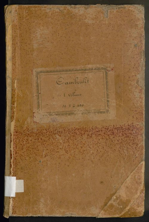 Folios 1-480. Augmentations et diminutions (1836-1914)