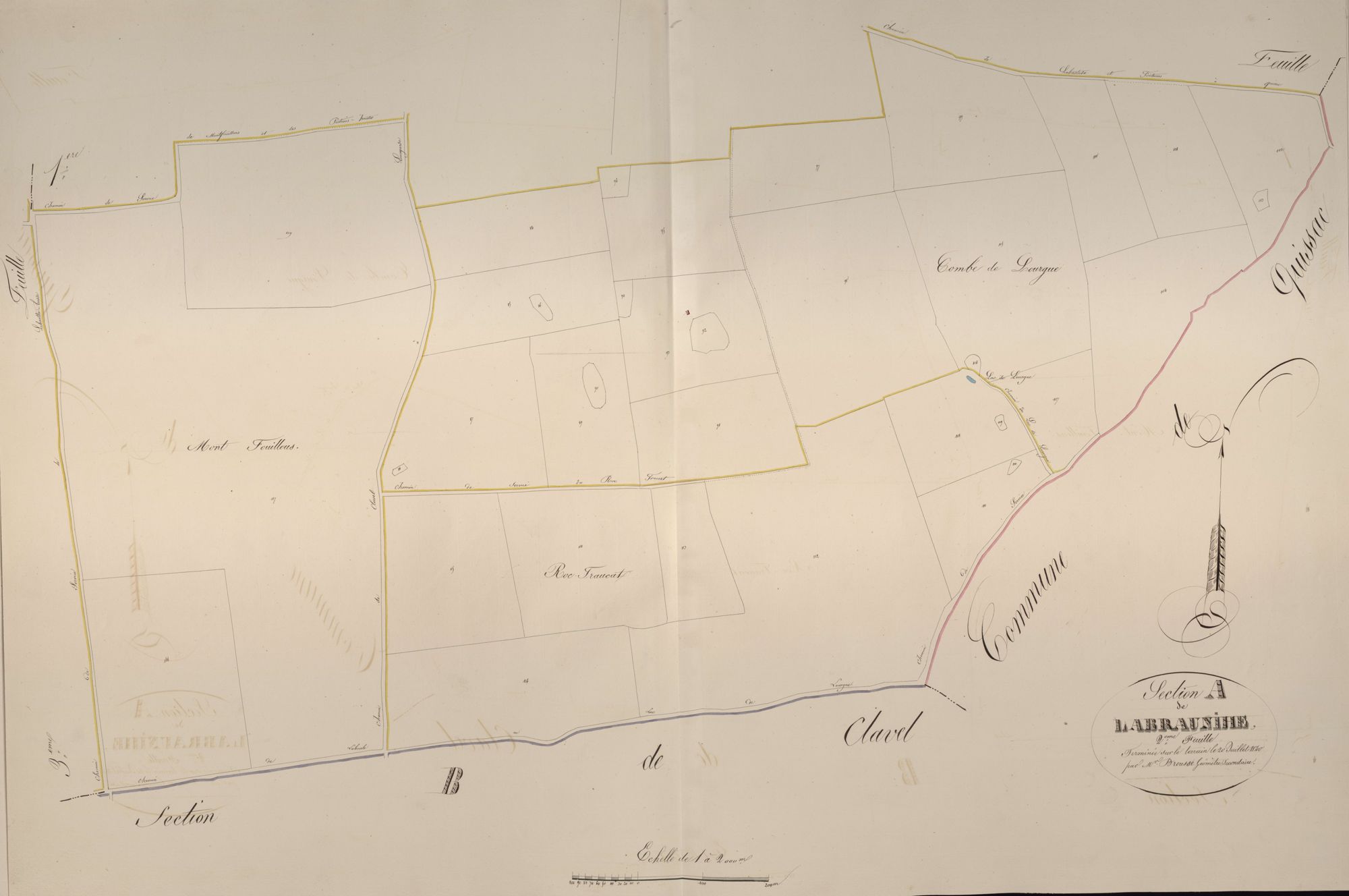section A de Labraunhie, 2ème feuille