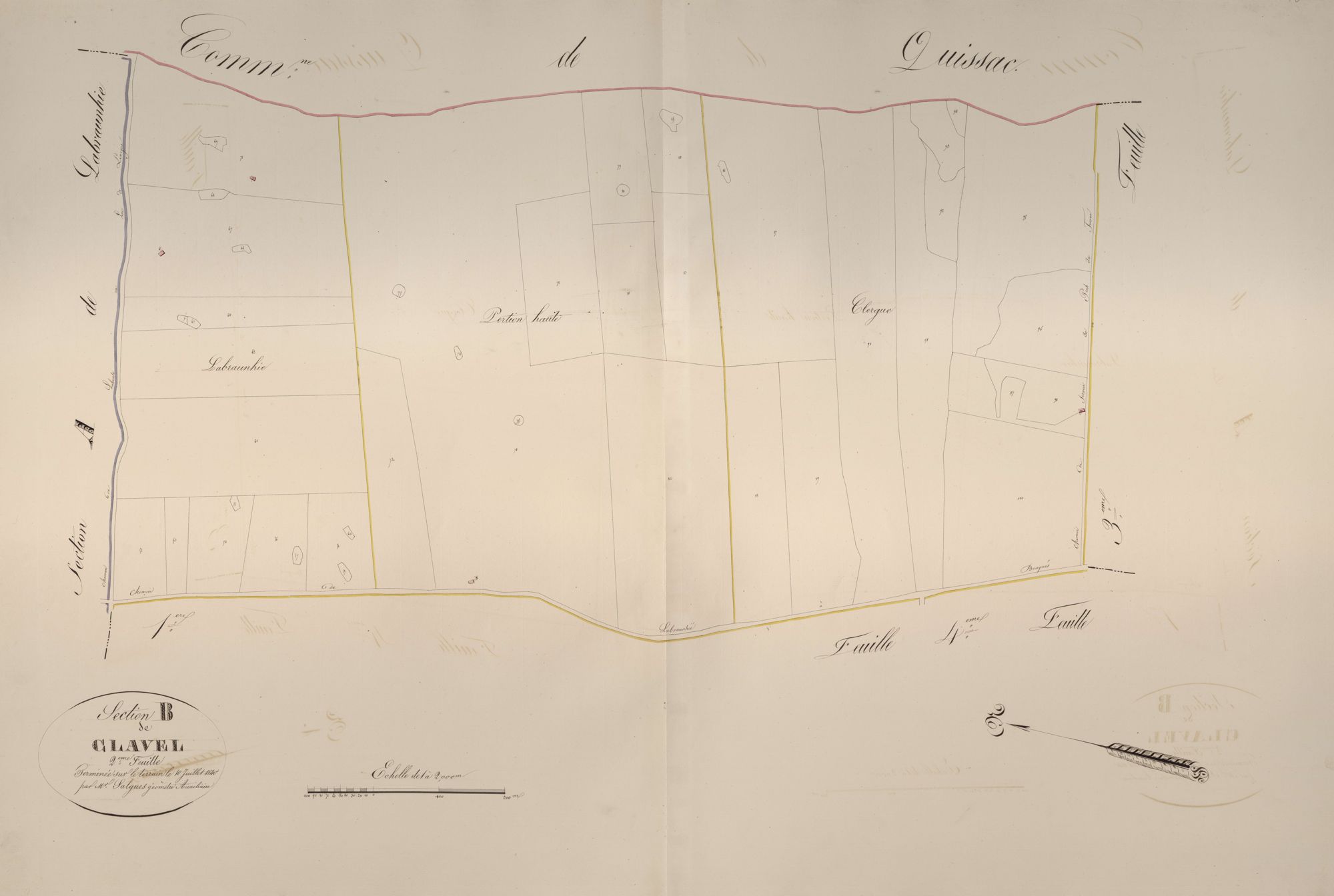 section B de Clavel, 2ème feuille