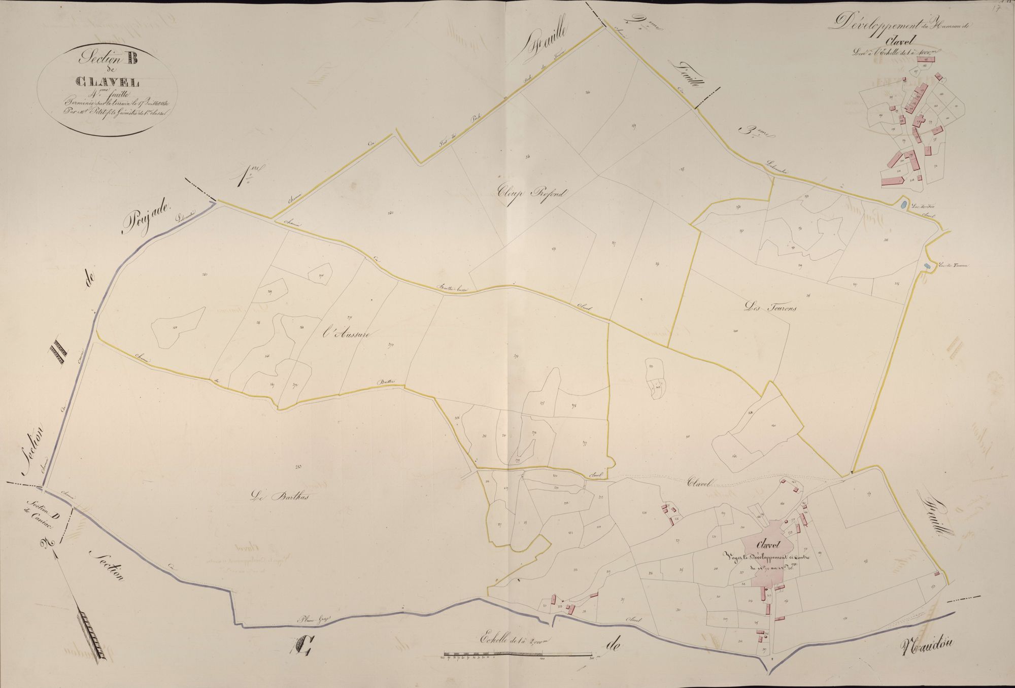 section B de Clavel, 4ème feuille