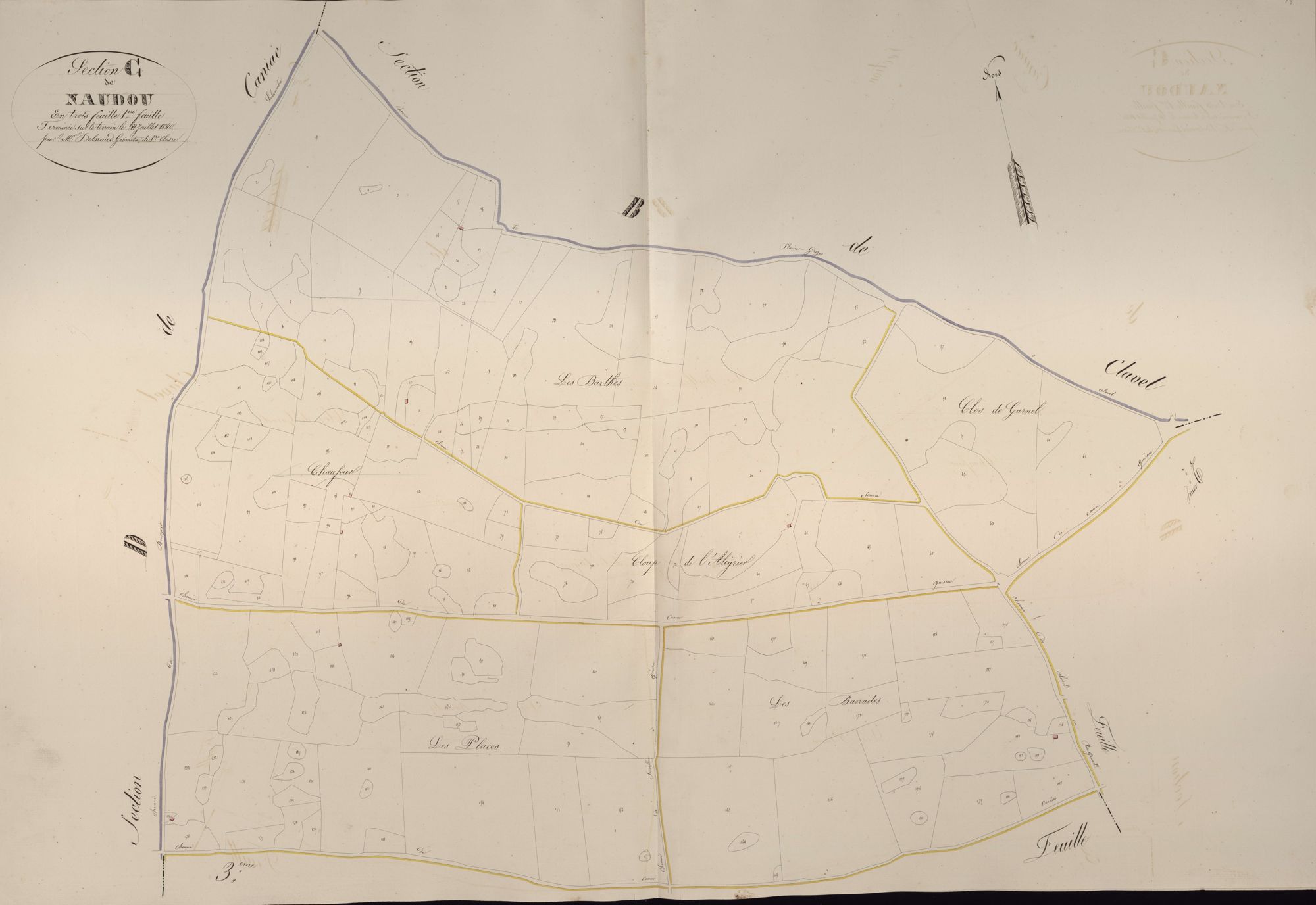 section C de Naudou, 1ère feuille