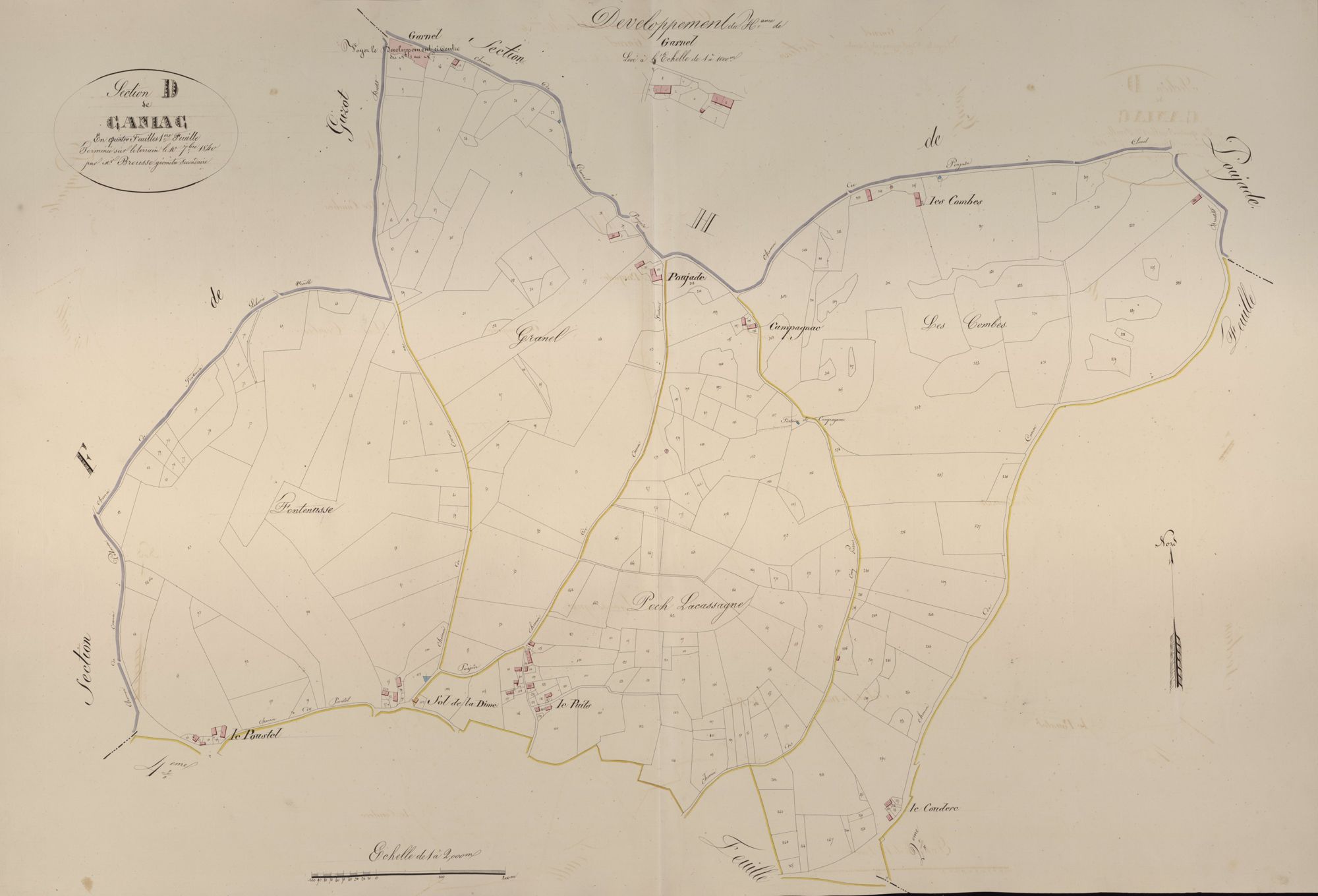 section D de Caniac, 1ère feuille