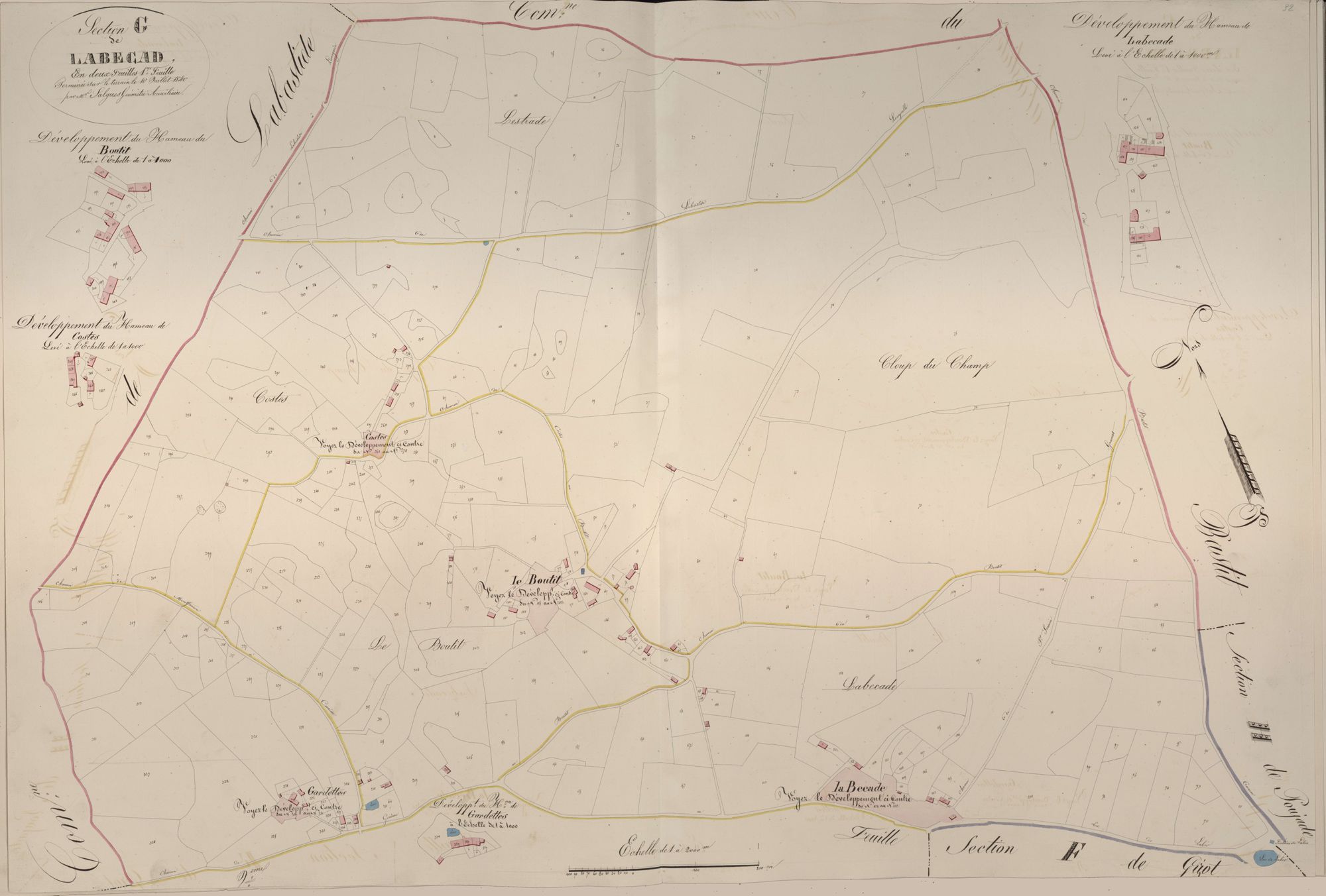 section G de Labecade, 1ère feuille