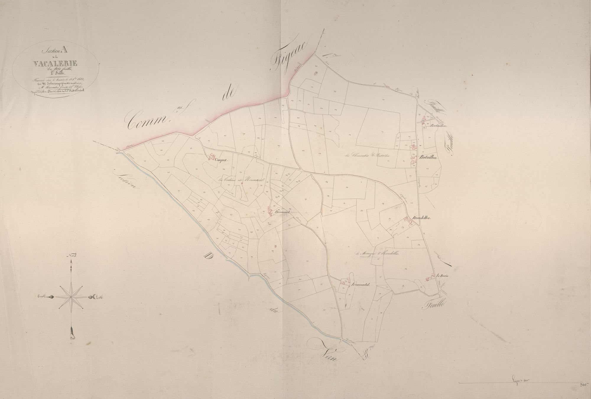 section A de la Vacalerie, 2ème feuille