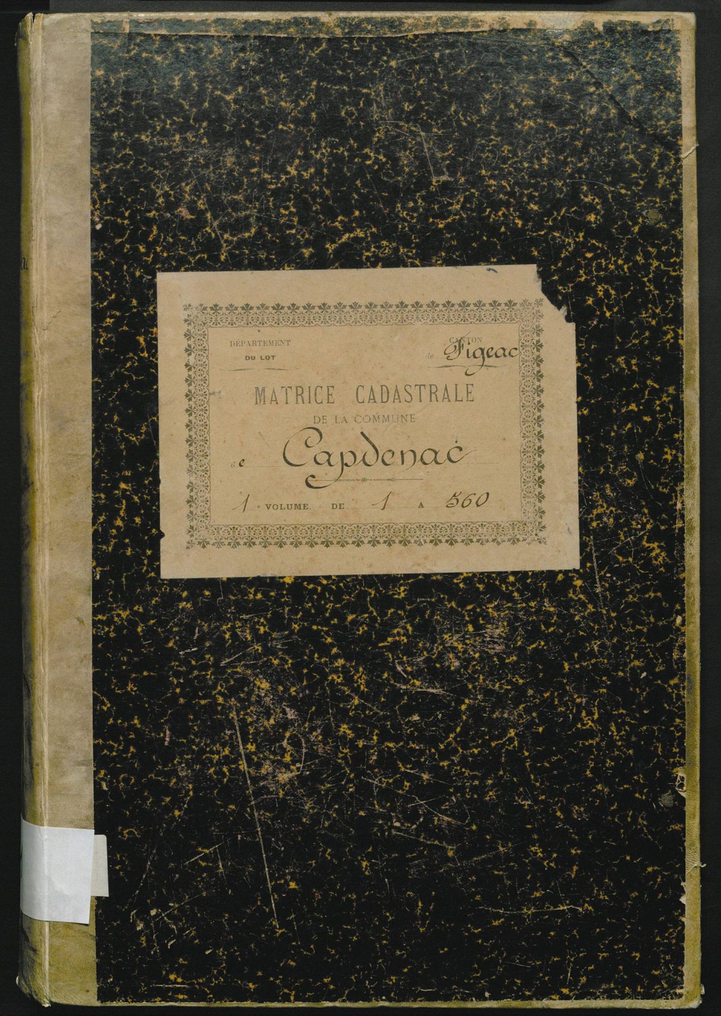 Folios 1-560. Augmentations et diminutions (1869-1914)