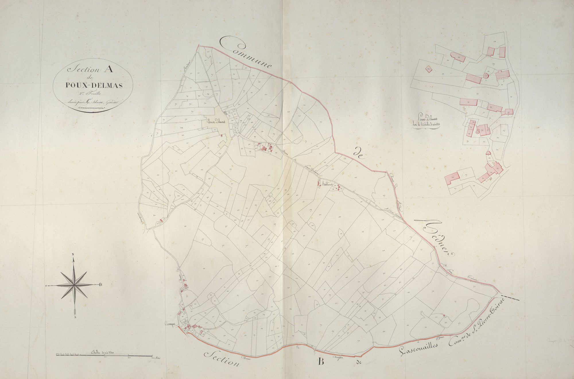 section A de Poux-Delmas, 2ème feuille