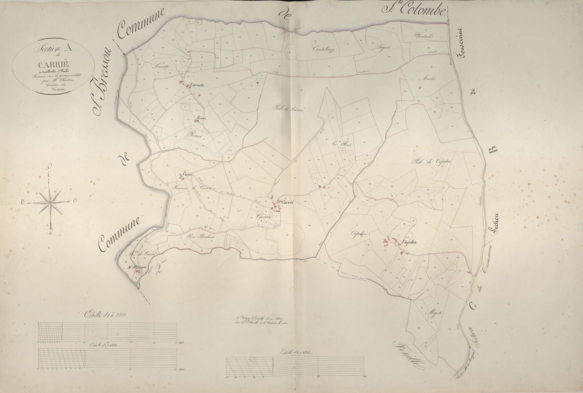 section A de Carrié, 1ère feuille