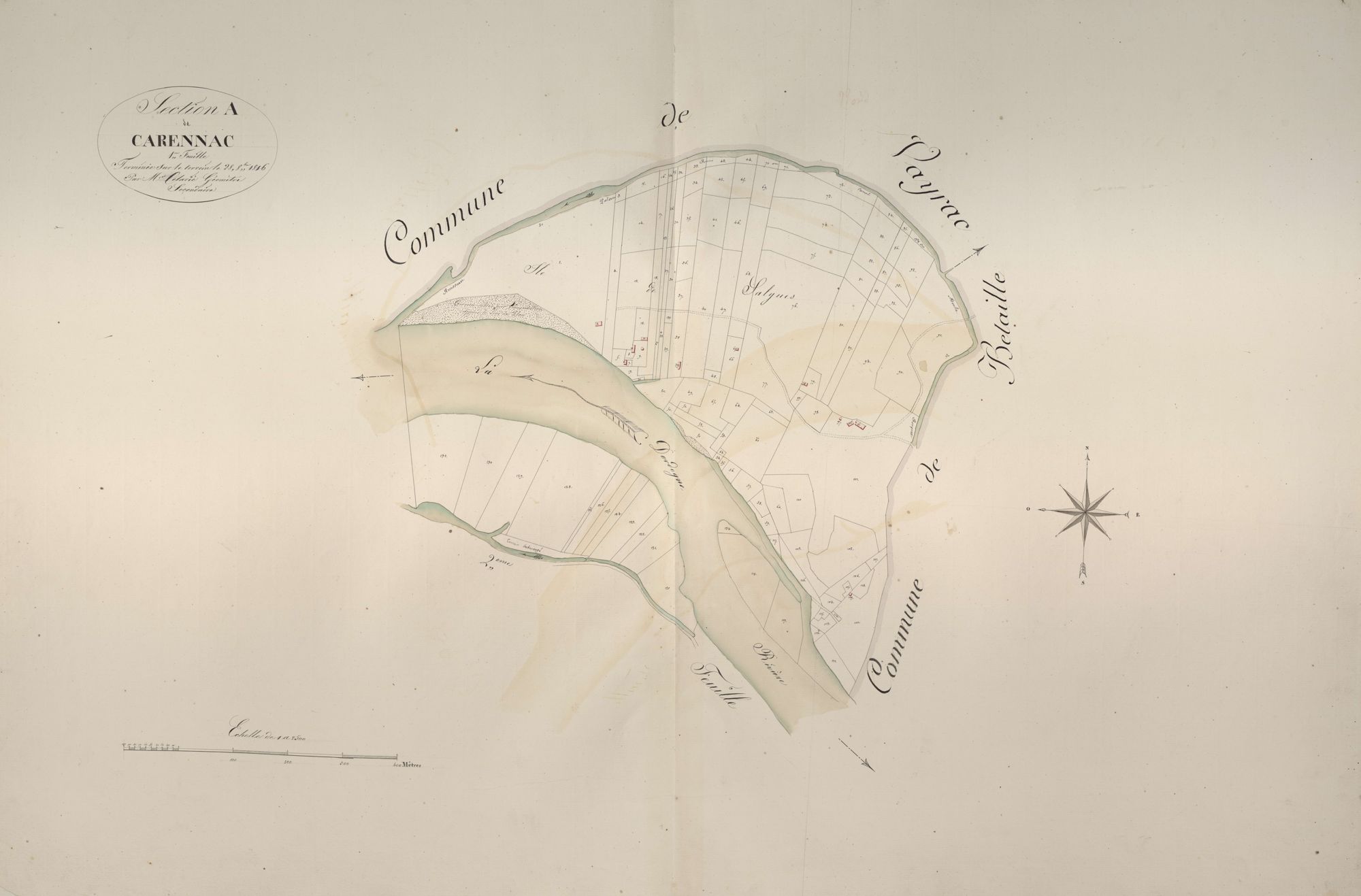 section A de Carennac, 1ère feuille