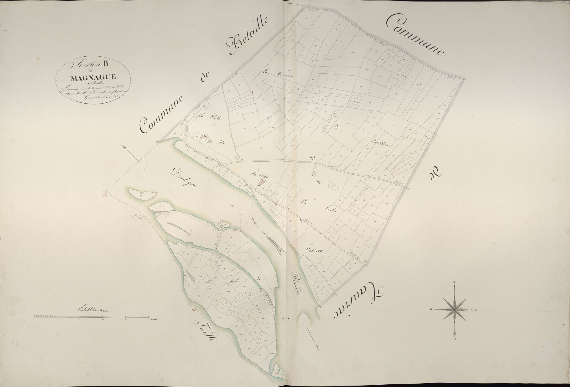 section B de Manague, 1ère feuille