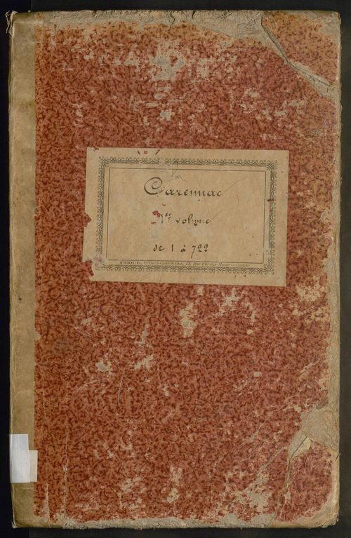 Folios 1-722. Augmentations et diminutions (1857-1913)
