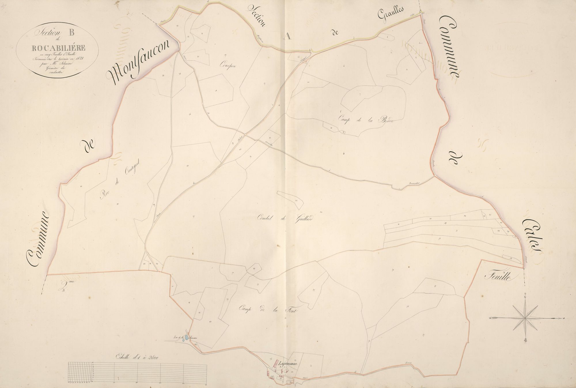 section B de Rocabiliére, 1ère feuille