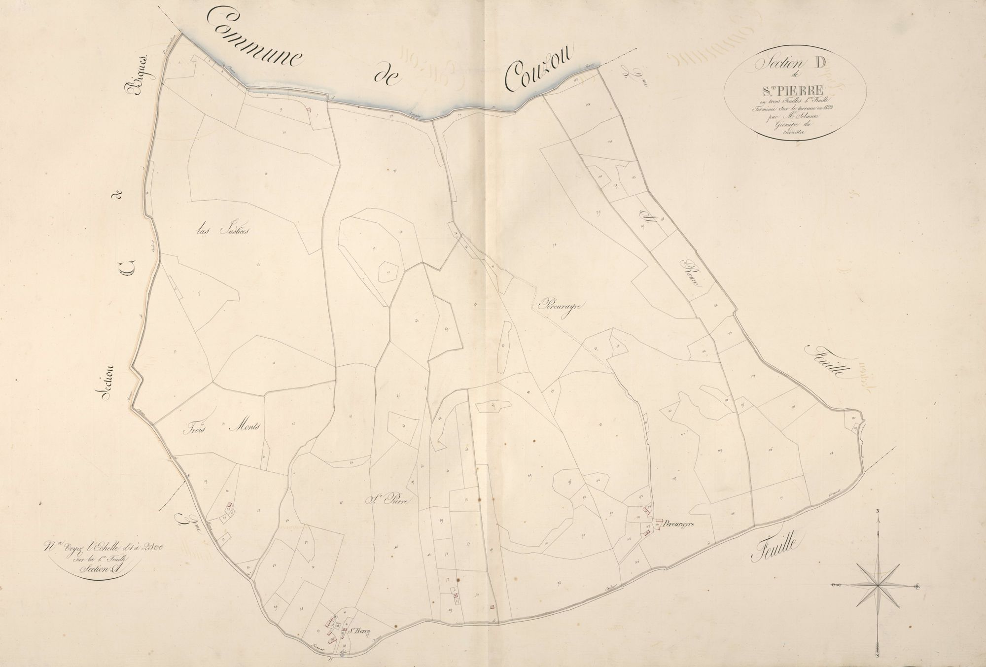 section D de Saint-Pierre, 1ère feuille