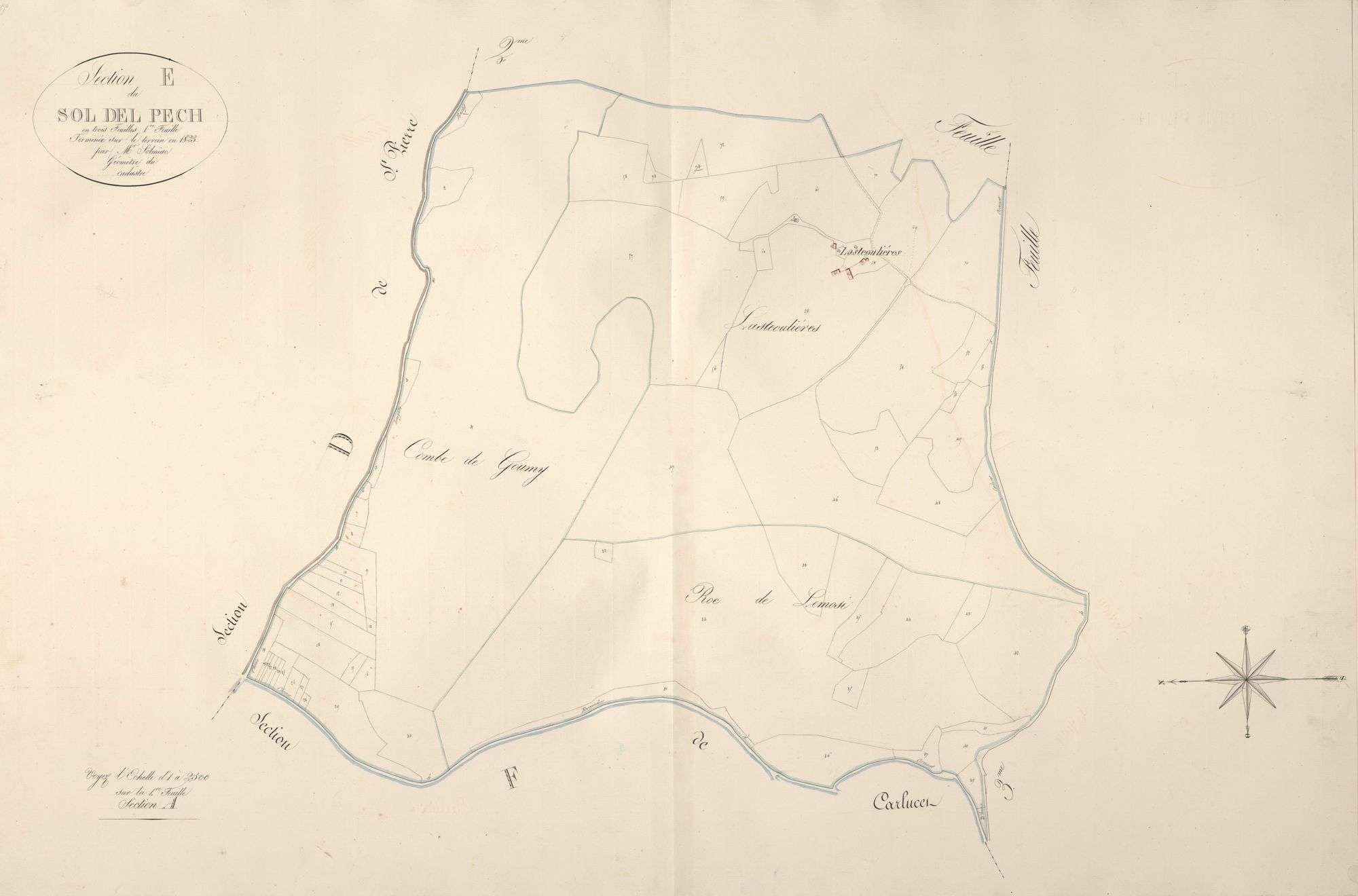 section E du Sol del Pech, 1ère feuille