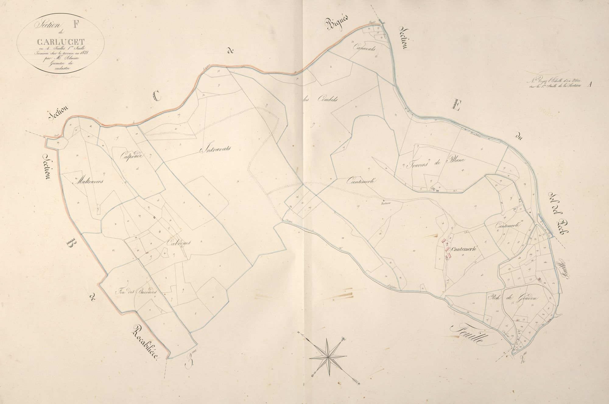 section F de Carlucet, 1ère feuille