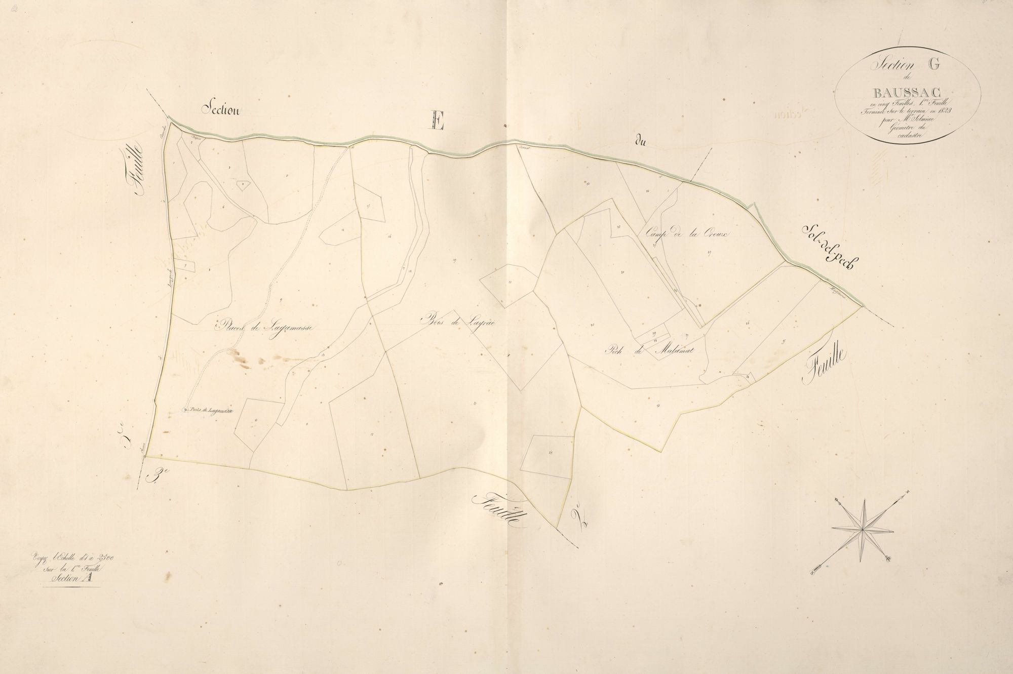 section G de Beaussac, 1ère feuille