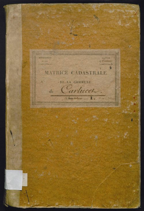 Folios 1-362. Augmentations et diminutions (1869-1914)