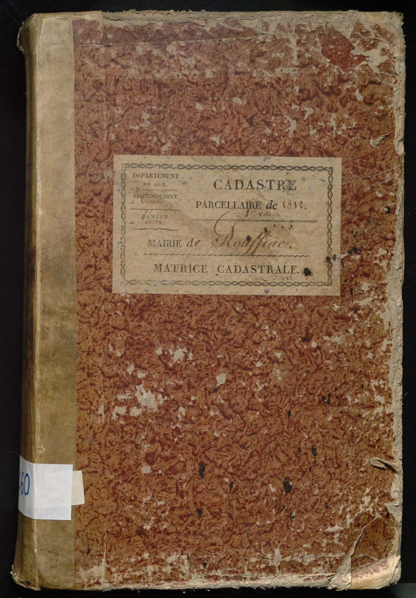 Folios 1-482. Augmentations et diminutions (1864-1914)