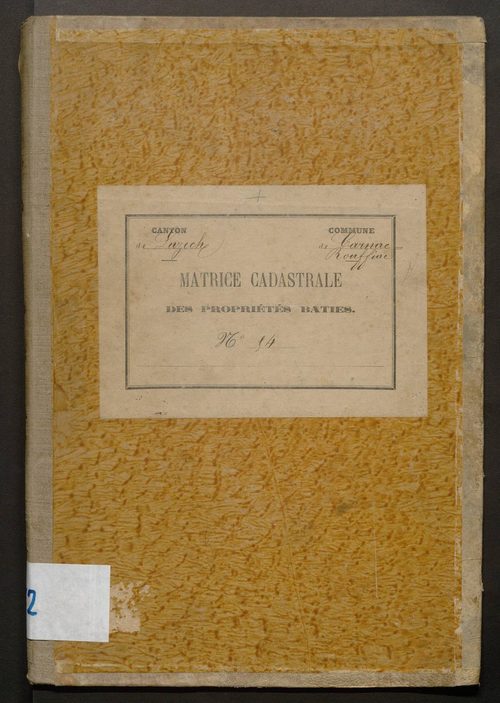 Cases 1-195. Augmentations et diminutions (1880-1891)