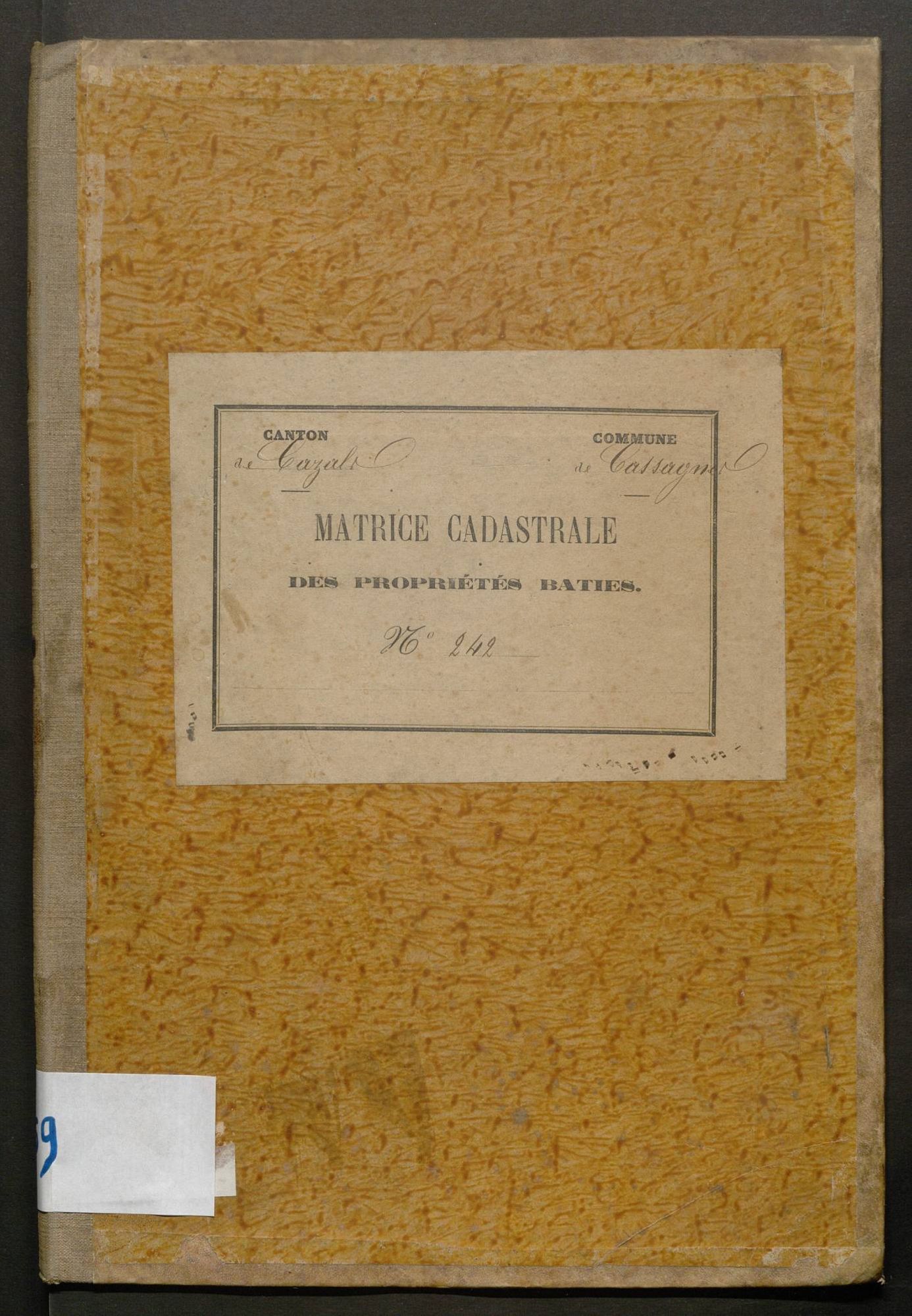 Cases 1-170. Augmentations et diminutions (1880-1891)