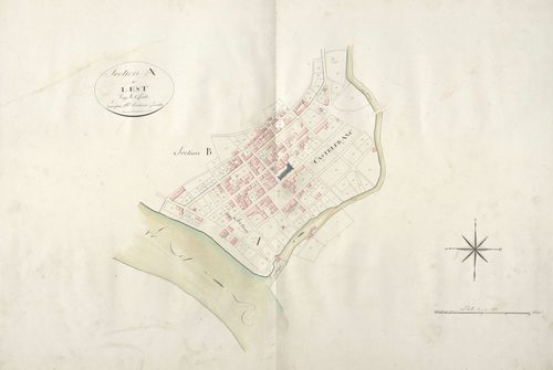 section A de l'Est, 2ème feuille, développement du village