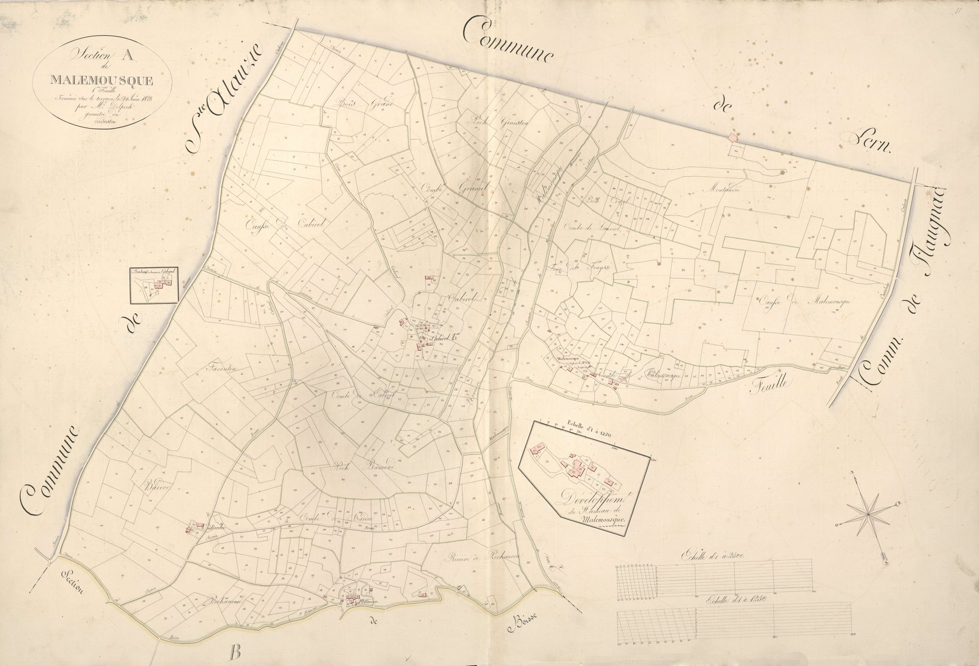 section A de Malemousque, 1ère feuille