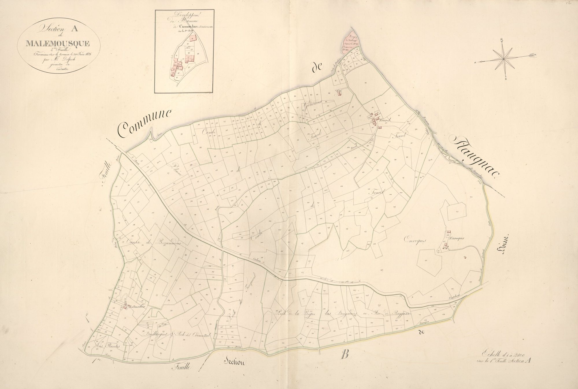 section A de Malemousque, 2ème feuille