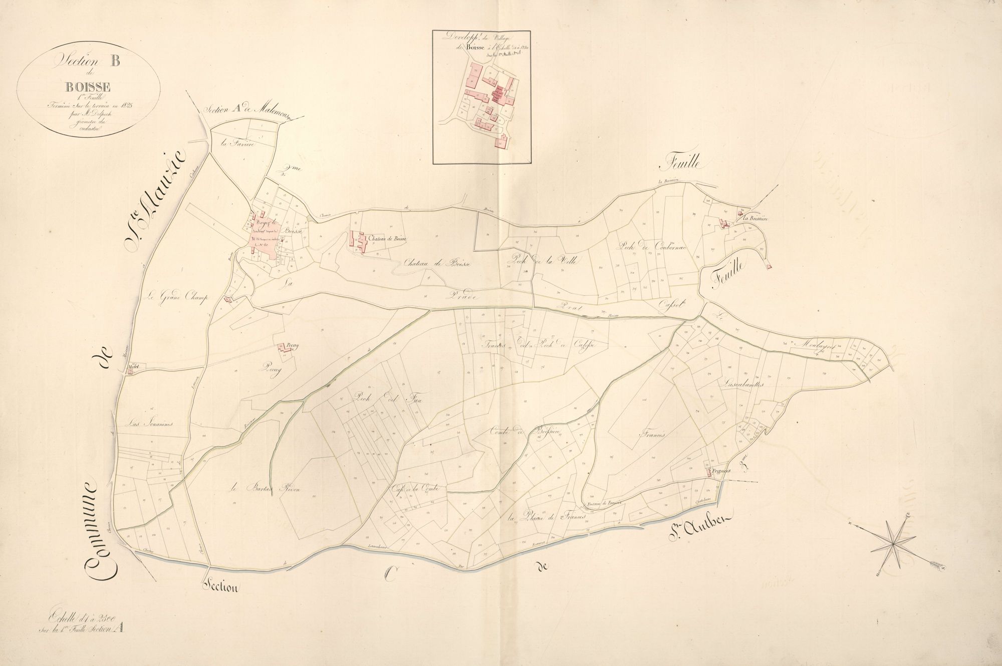 section B de Boisse, 1ère feuille