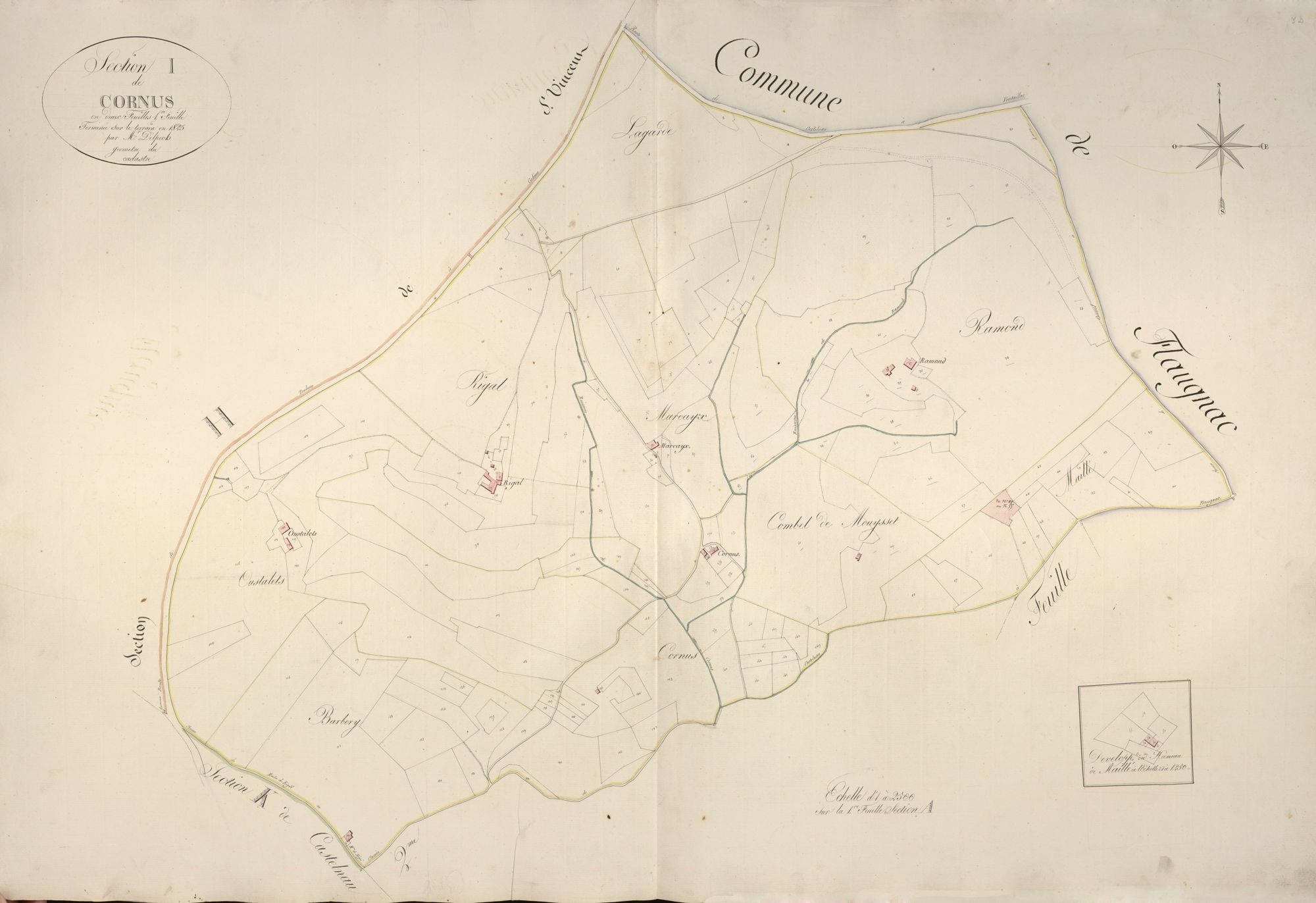section I de Cornus, 1ère feuille