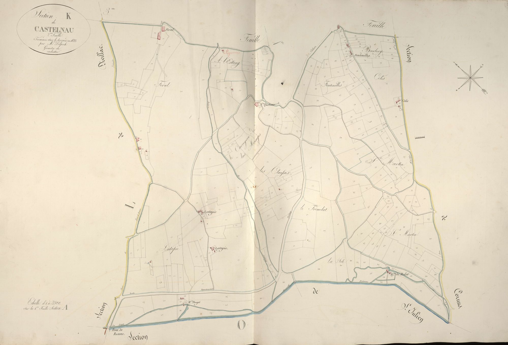 section K de Castelnau, 2ème feuille