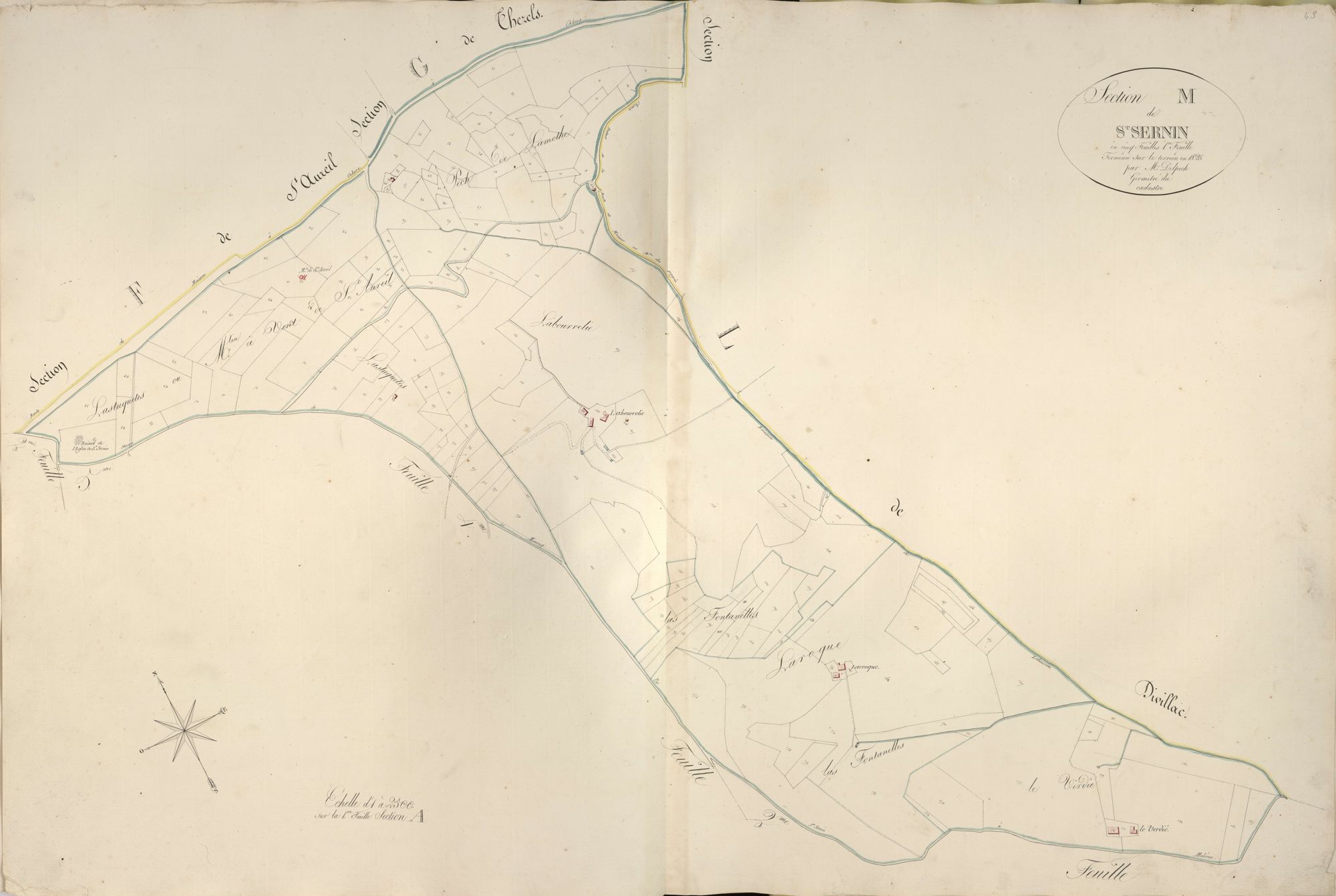 section M de Saint-Sernin, 1ère feuille