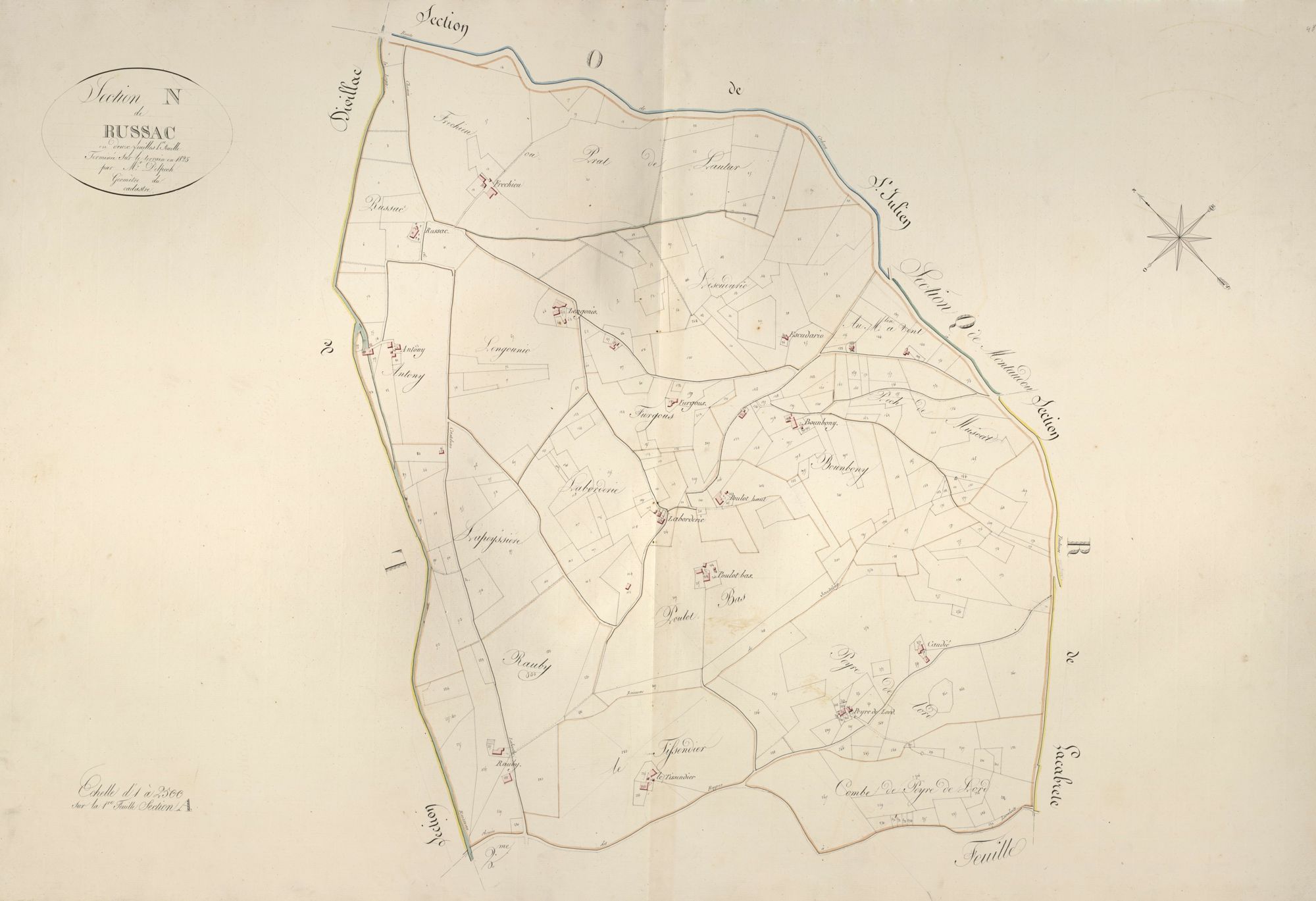 section N de Russac, 1ère feuille