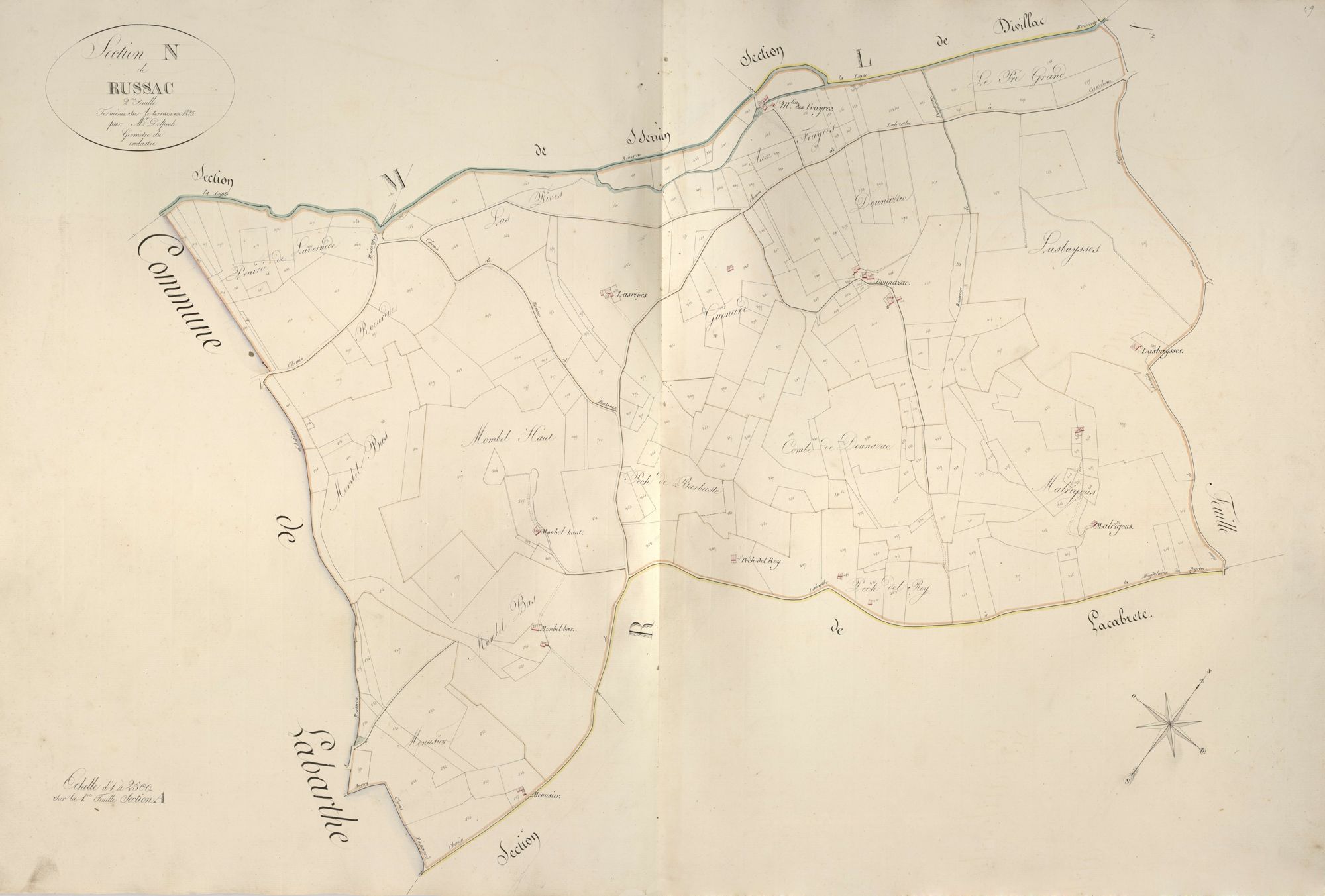 section N de Russac, 2ème feuille