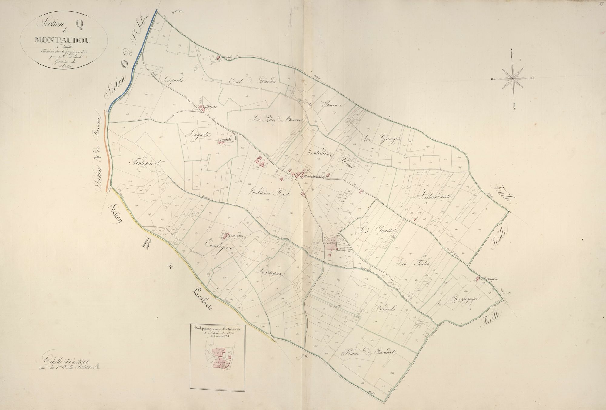 section Q de Montaudou, 4ème feuille