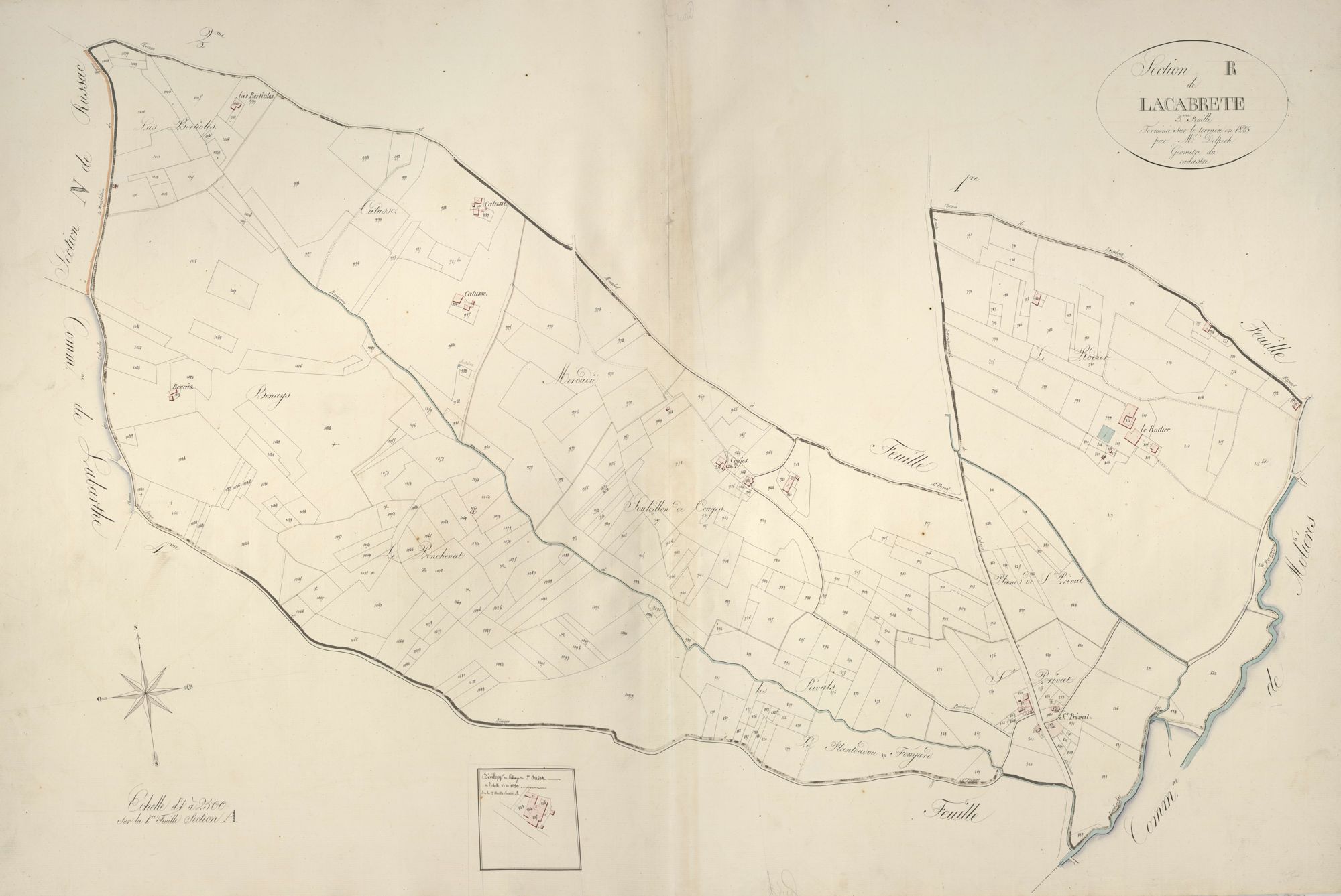 section R de Lacabrette, 3ème feuille
