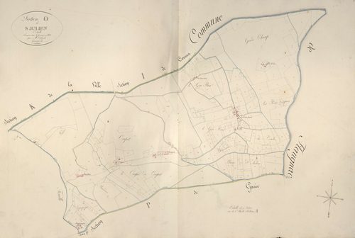 section O de Saint-Julien, 1ère feuille