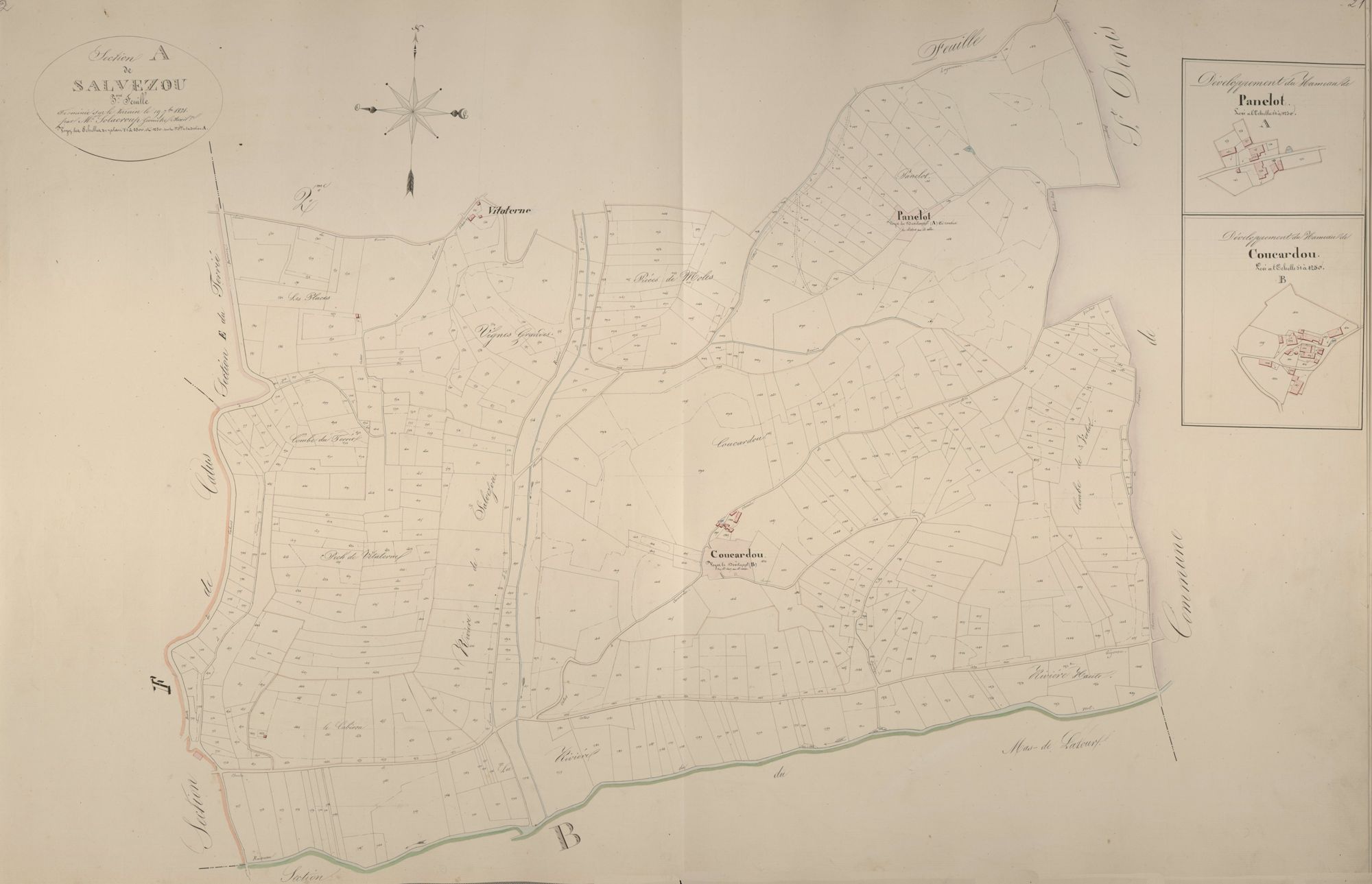 section A de Salvezou, 3ème feuille