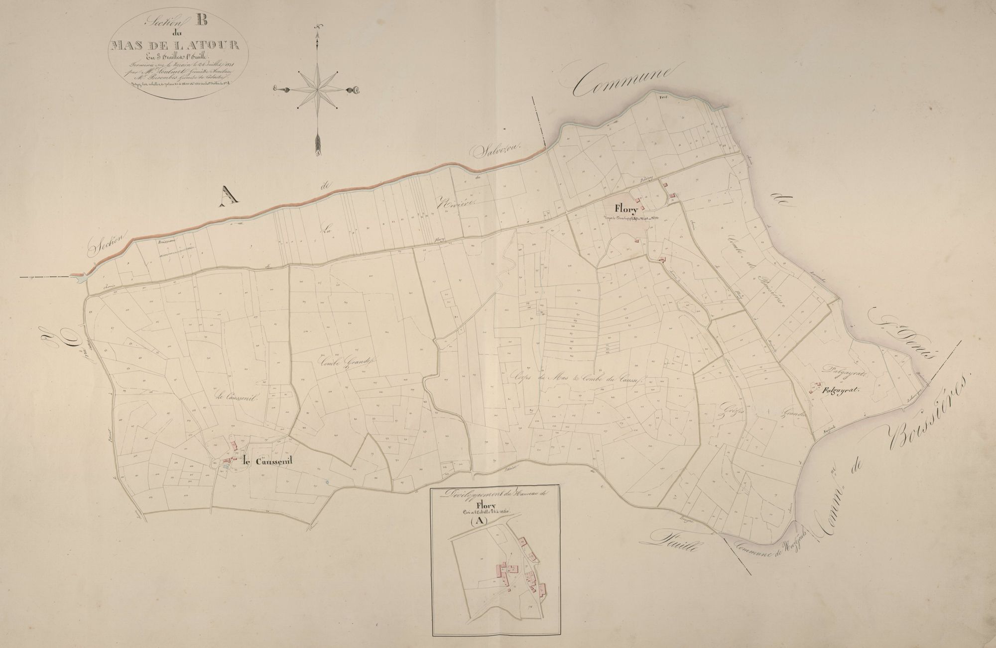section B du Mas de la Tour, 1ère feuille