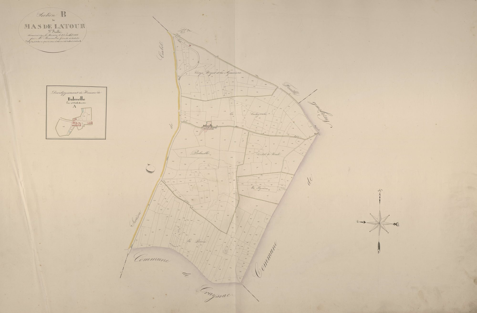 section B du Mas de la Tour, 3ème feuille