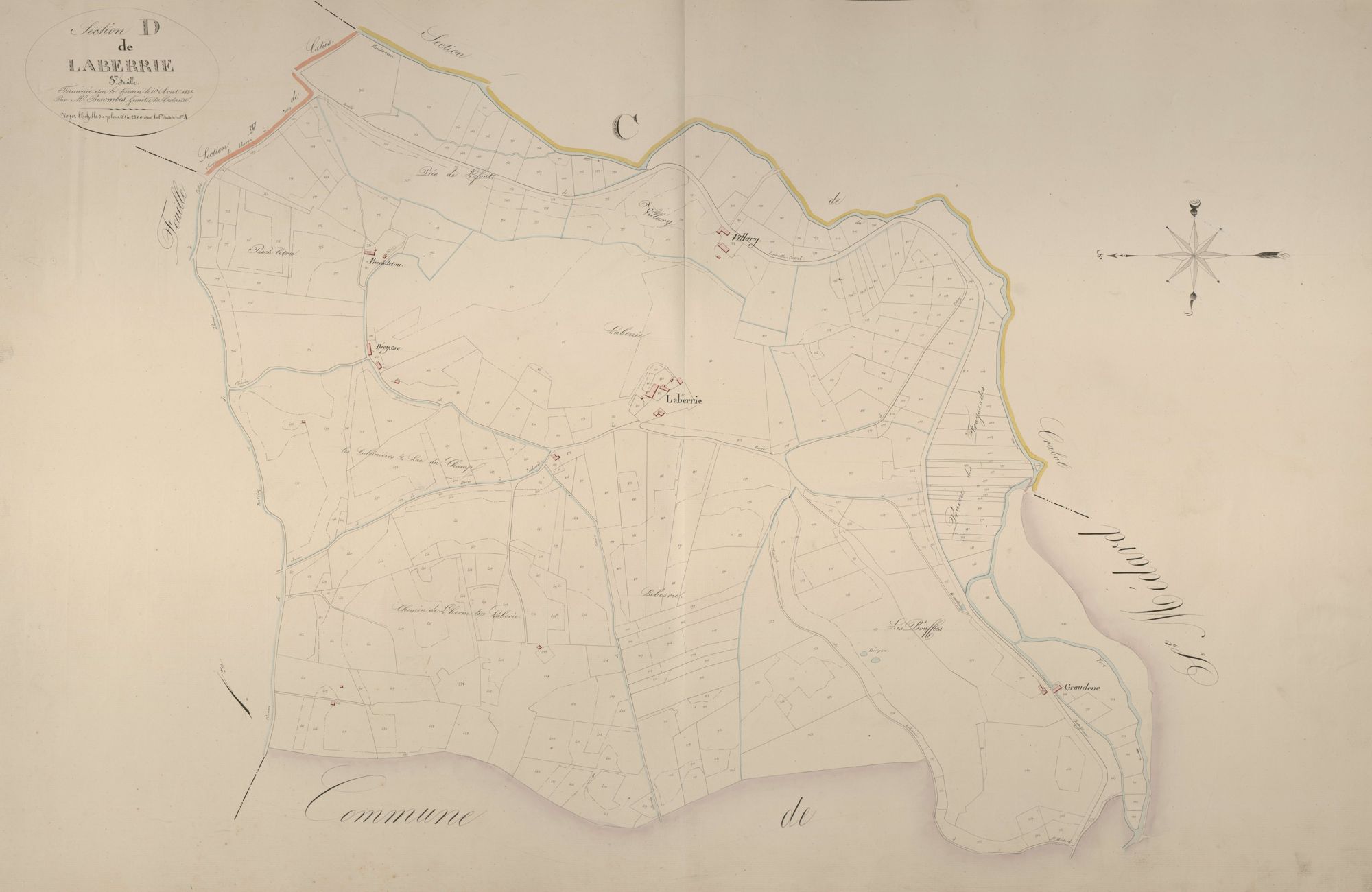 section D de Laberrie, 3ème feuille