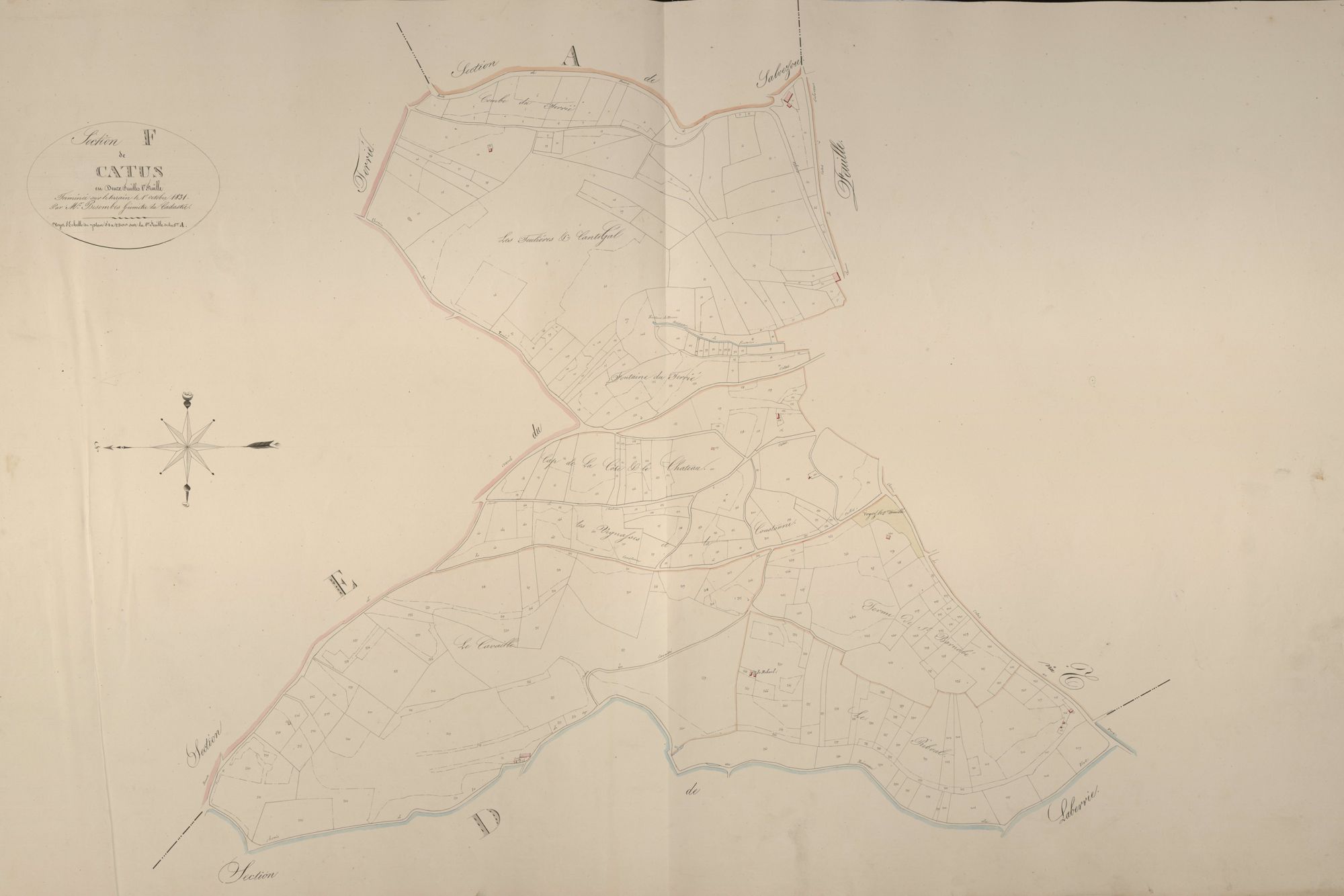 section F de Catus, 1ère feuille