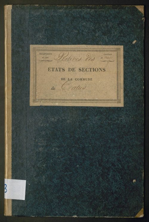 Relevés par section des numéros de parcelles de même nature des propriétés non bâties pour parvenir à une récapitulation