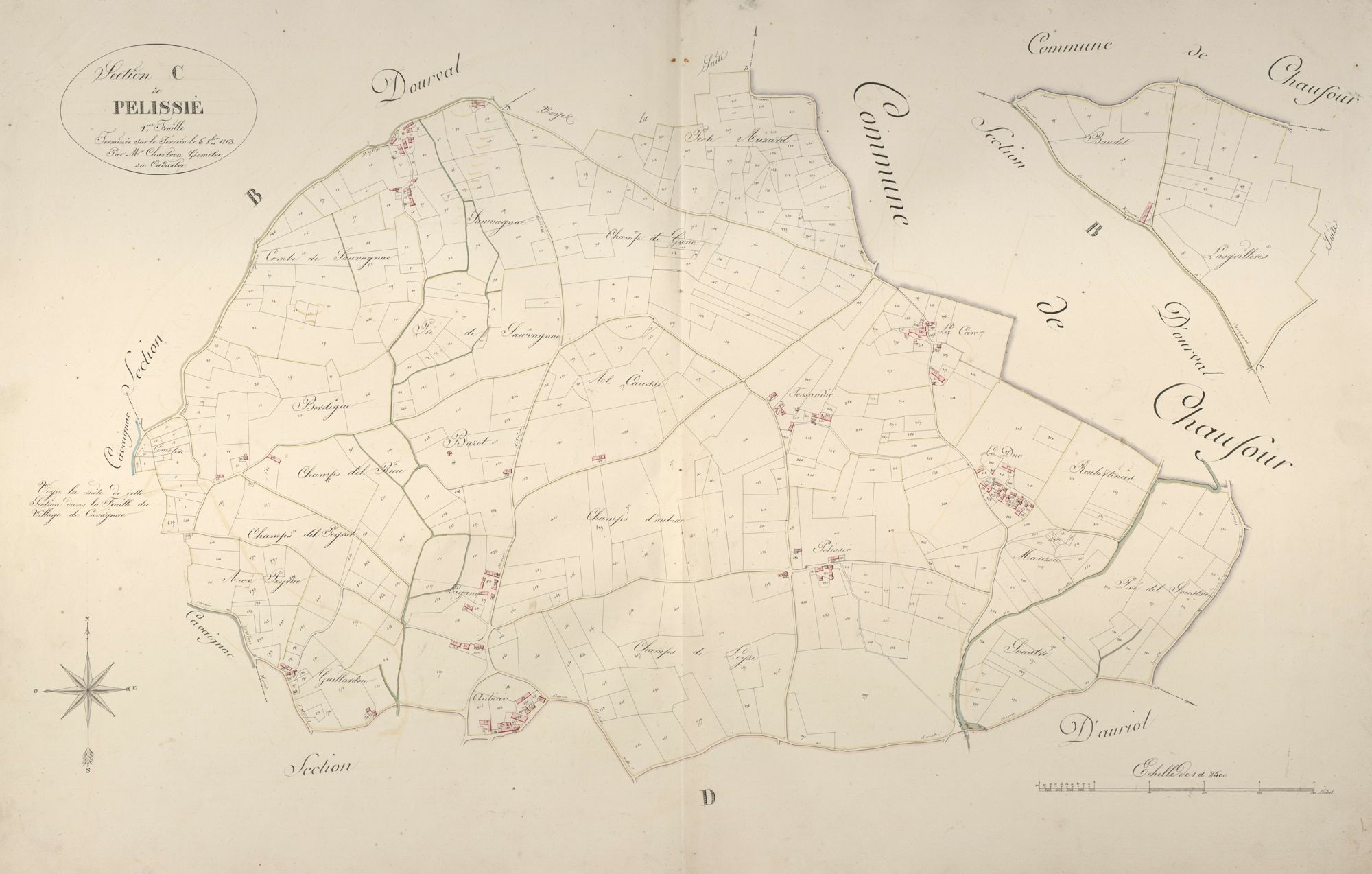 section C de Pelissé, 1ère feuille