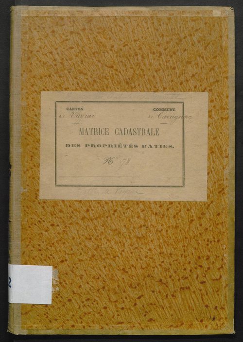 Cases 1-261. Augmentations et diminutions (1880-1891)