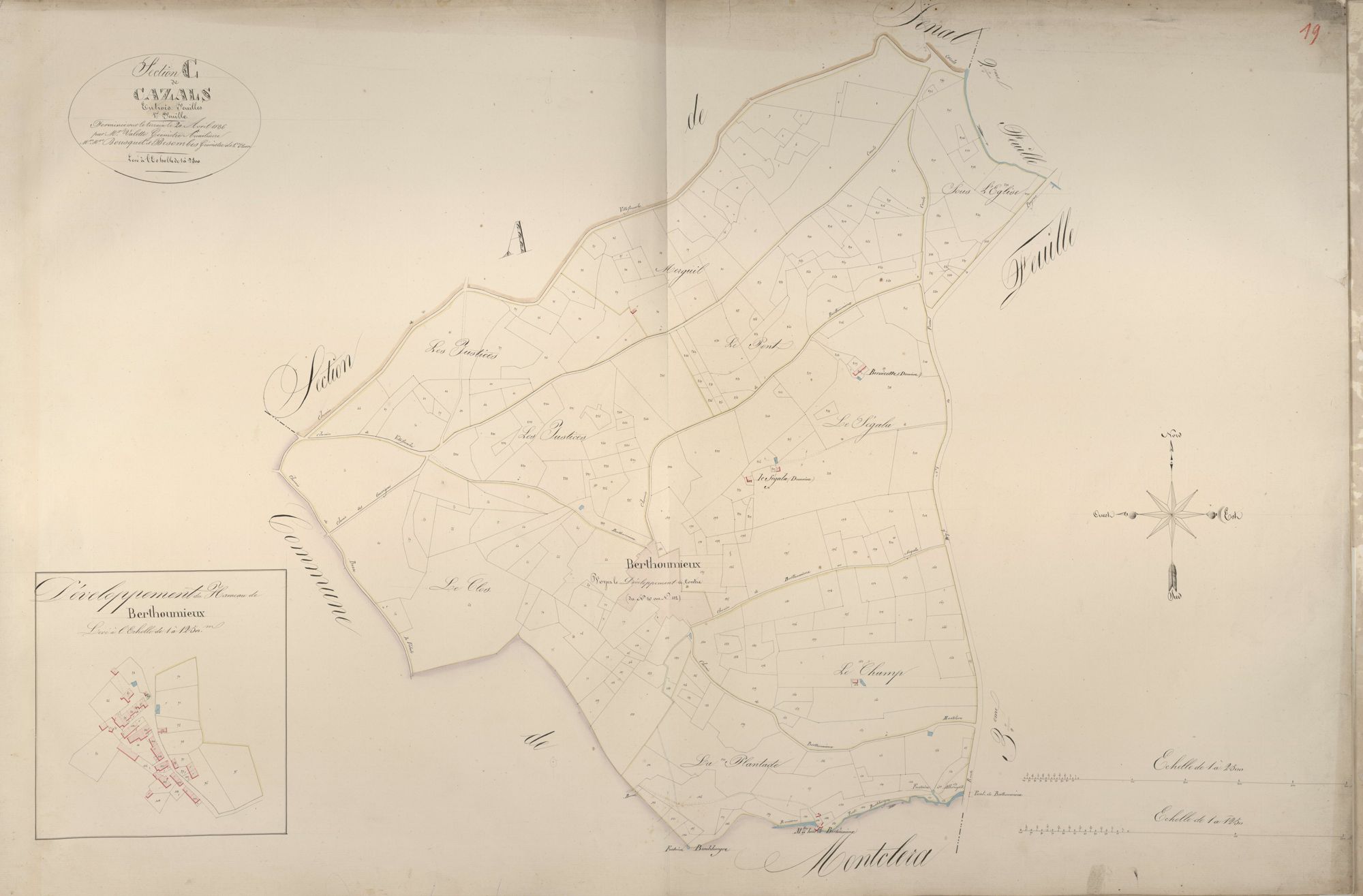 section C de Cazals, 1ère feuille